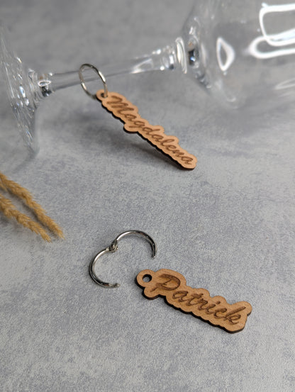 Platzkarten (Anhänger) für Hochzeit und Feiern - Die Bildschneiderei