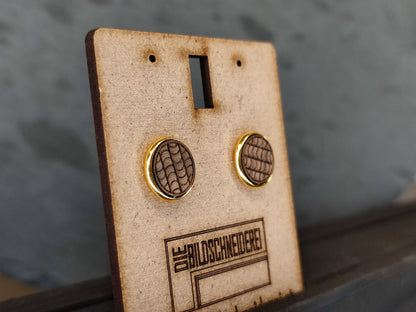 Ohrstecker 12mm Gold - Die Bildschneiderei