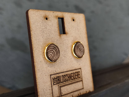Ohrstecker 12mm Gold - Die Bildschneiderei