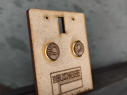 Ohrstecker 12mm Gold - Die Bildschneiderei