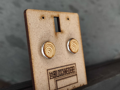 Ohrstecker 12mm Silber - Die Bildschneiderei