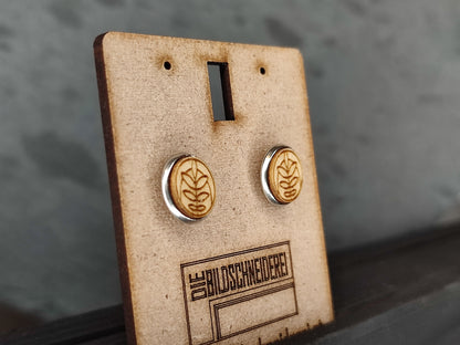 Ohrstecker 12mm Silber - Die Bildschneiderei