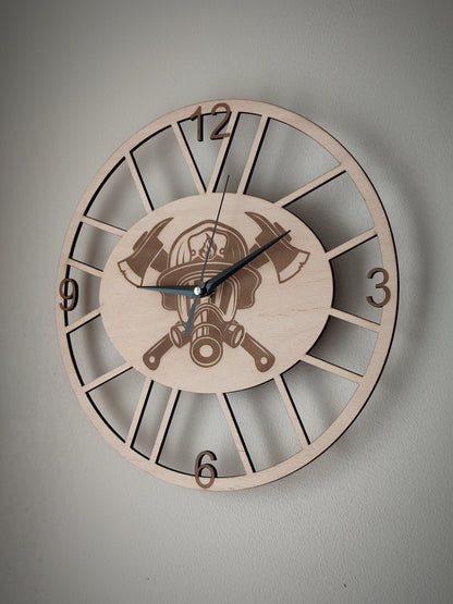 Wanduhr Feuerwehr - Die Bildschneiderei