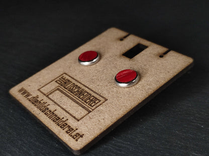 Ohrstecker 10mm färbig - Die Bildschneiderei